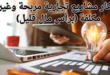 افكار مشاريع تجارية مربحة وغير مكلفة (برأس مال قليل)