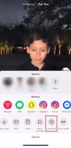 save tiktok video as live photo